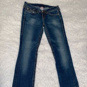 Women's TRUE RELIGION Jeans Size 29 Medium Blue Bootcut